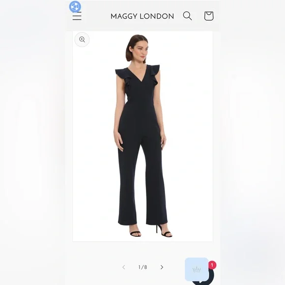 Donna Morgan Katia Maggy London Jumpsuit - Picture 5 of 6